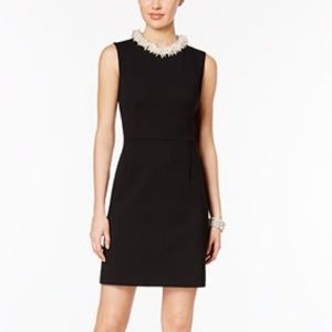 Betsey johnson embellished collar sheath dress
